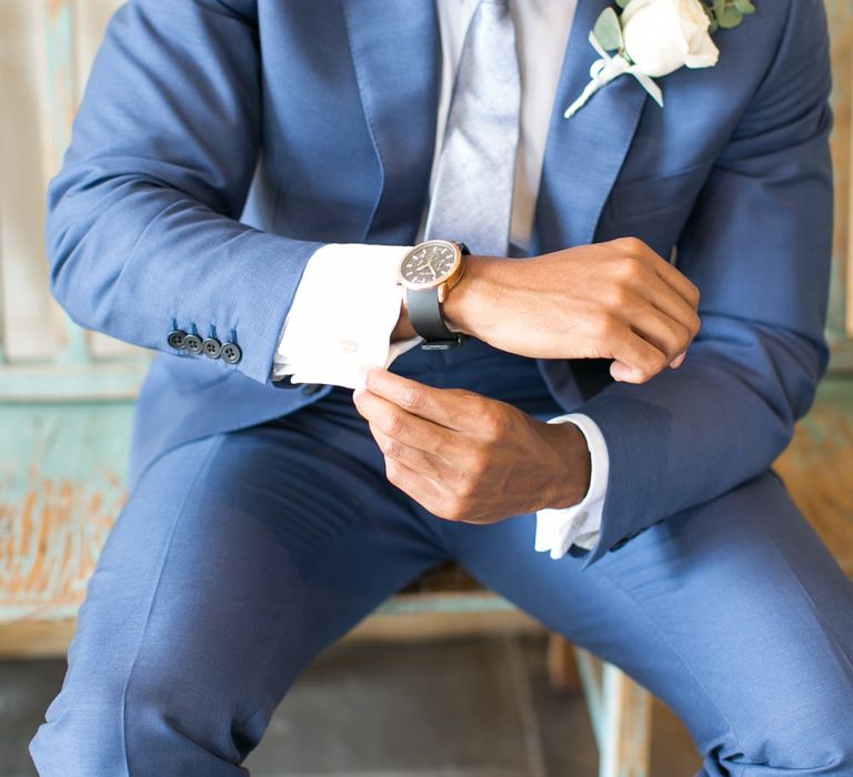 Groom in Navy Cad and The Dandy Suit | | Anneli Marinovich Photography