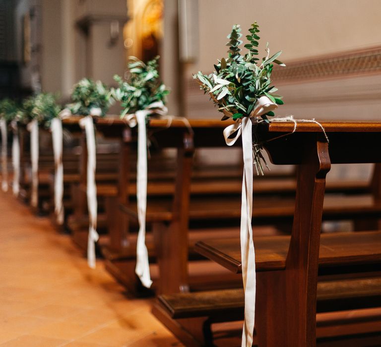 Aisle Flower Pew End Decor