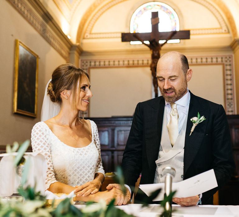 Bride & Groom | Italian Church Wedding