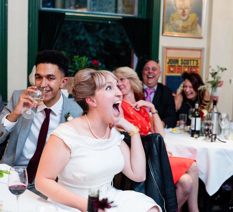 Speeches | 60s Inspired London Pub Wedding | The Peasant | Babb Photo