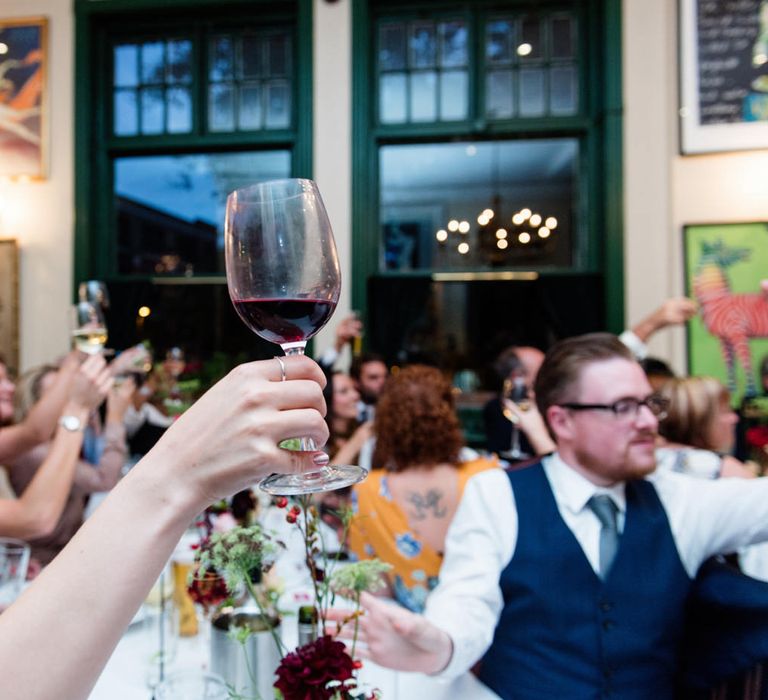 Cheers | 60s Inspired London Pub Wedding | The Peasant | Babb Photo