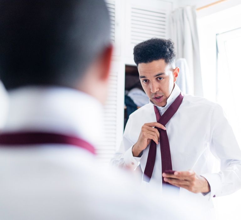 Groom in Grey Jaeger Wedding Suit | 60s Inspired London Pub Wedding | The Peasant | Babb Photo