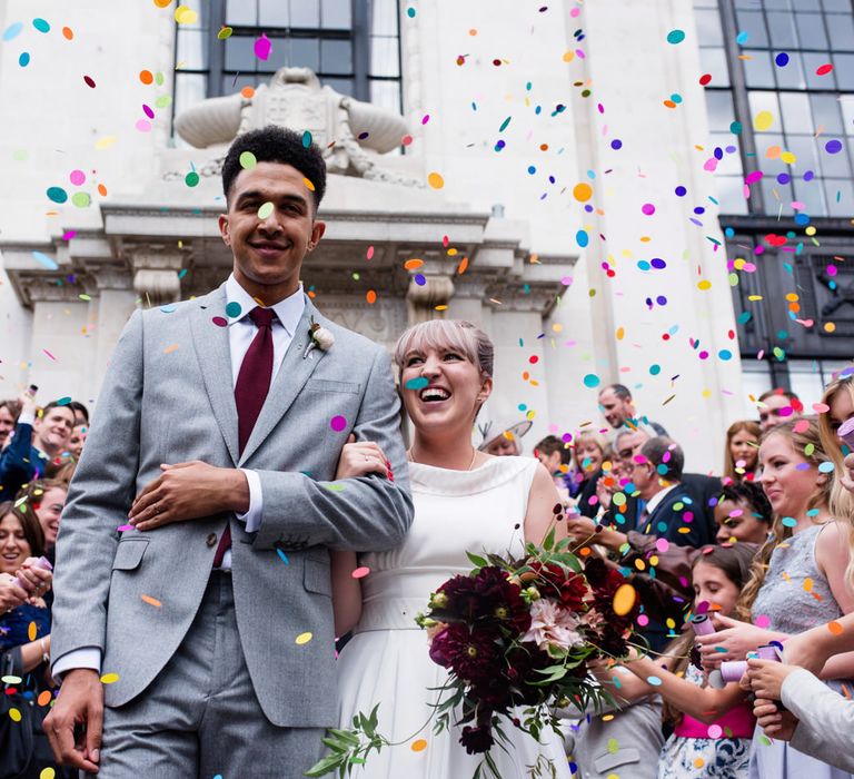 Confetti Moment | Islington Town Hall Wedding Ceremony | Babb Photo