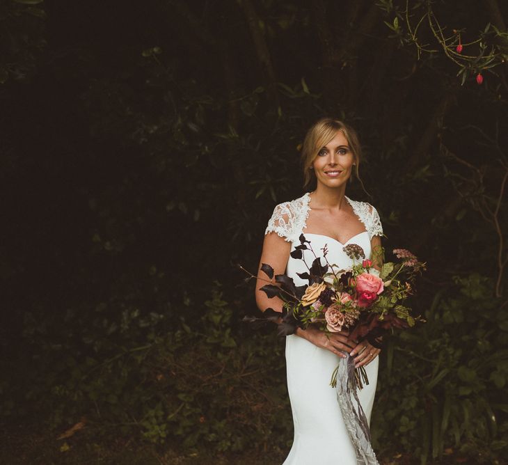 Bride in Sassi Holford Wedding Dress