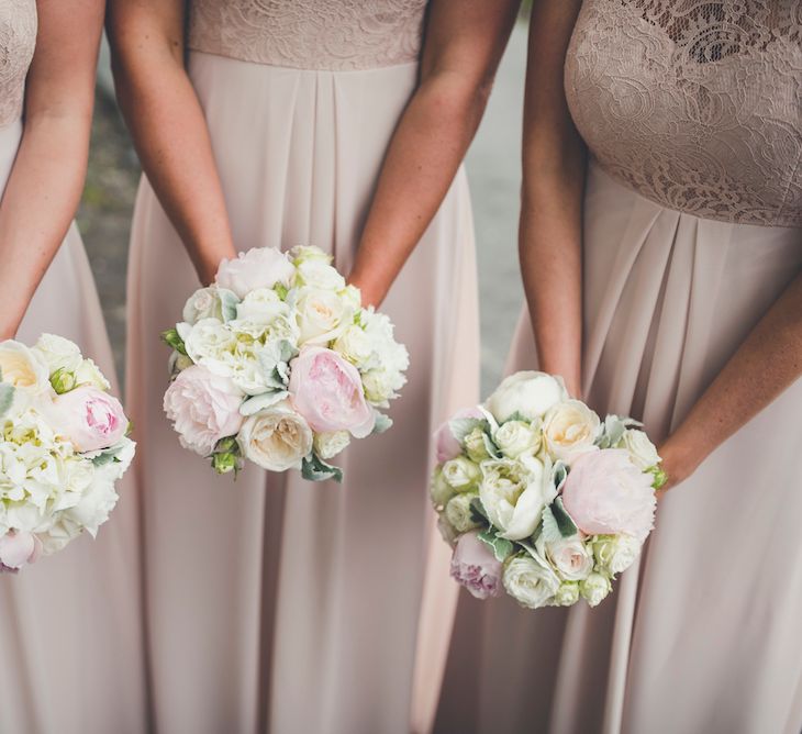 Pink & White Rose, Hydrangea & Peony Bouquets