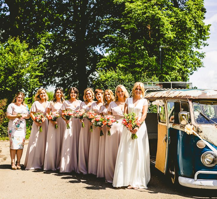 Belle & Bunty Dress For A Meadow Wedding In A Clear Roof Marquee With Peony Bouquets & Images From Love That Smile Photography