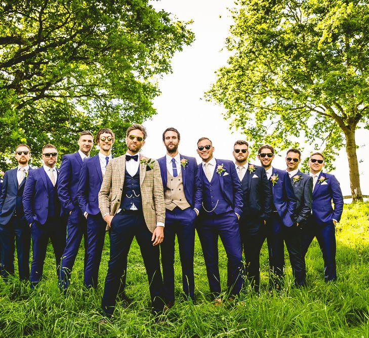 Groom & Groomsmen In Navy