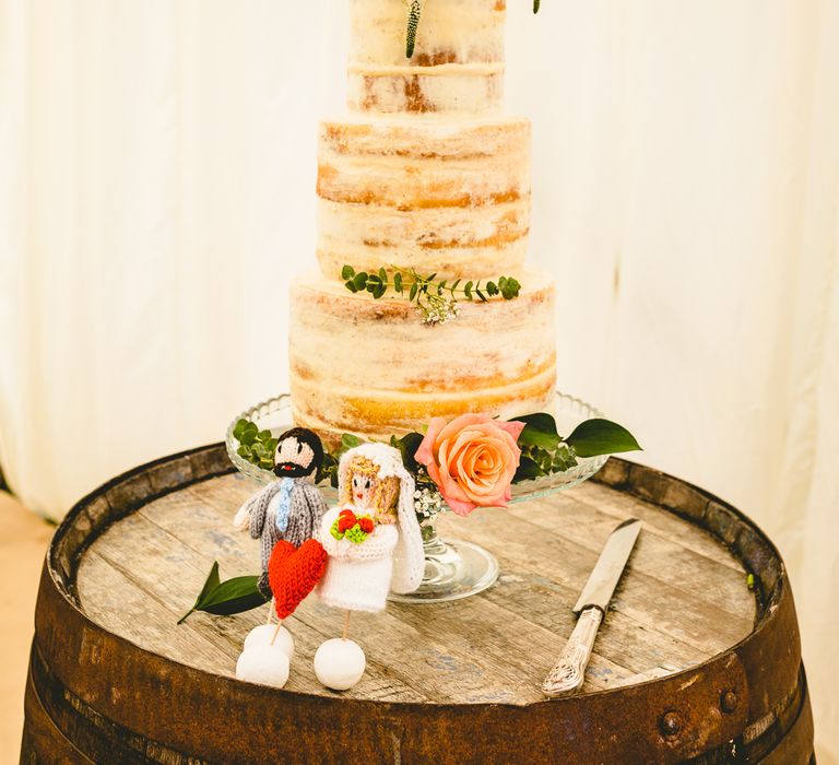 Naked Cake For Wedding