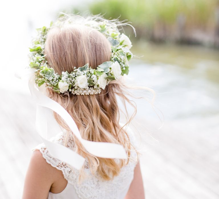 Flower Girls In White Monsoon Dresses