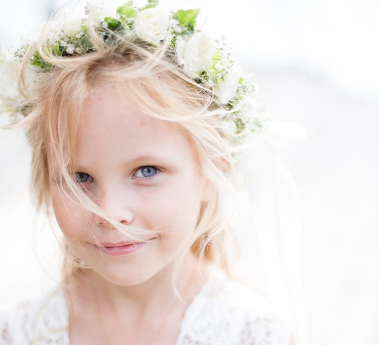 Flower Girls In White Monsoon Dresses