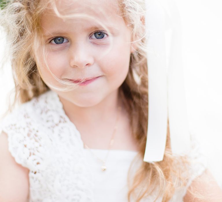 Flower Girls In White Monsoon Dresses