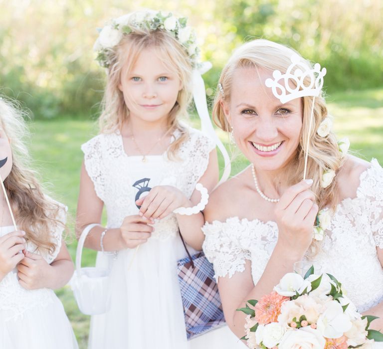 Flower Girls In Monsoon