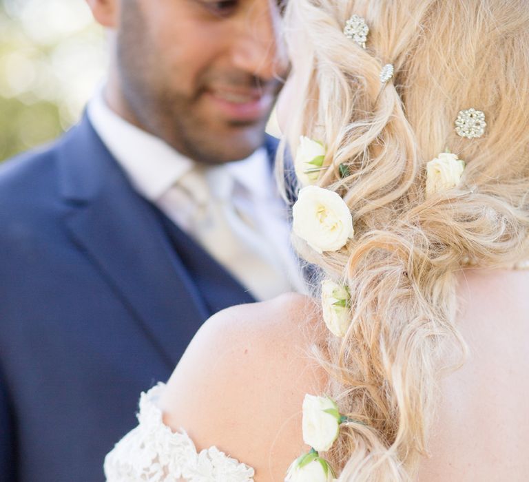 Wedding Hair Plaited/Braided With Flowers