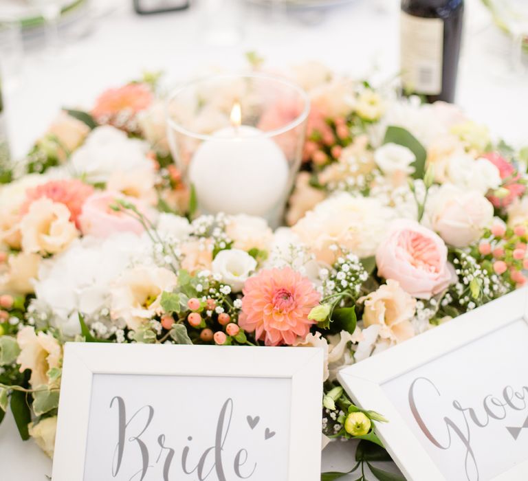 Place Setting Pink Wedding Theme