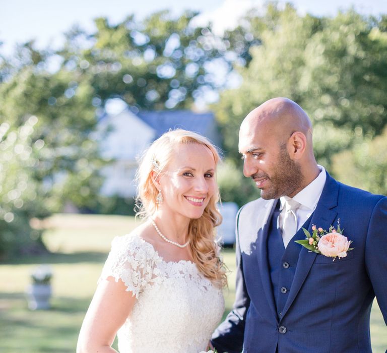 Wedding Hair Plaited With Flowers