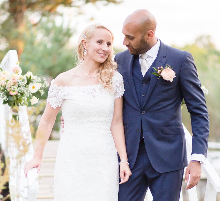 Wedding Hair Plaited With Flowers