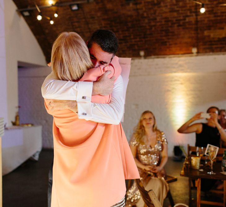 Hugs during Wedding Speeches