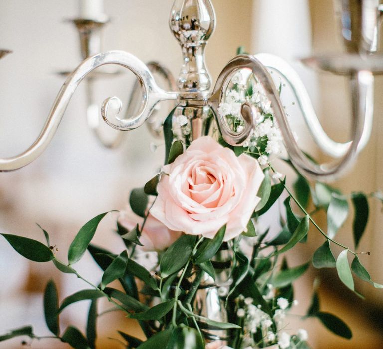 Candelabra Covered in Roses