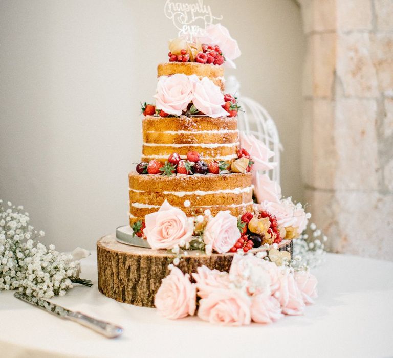 Naked Wedding Cake