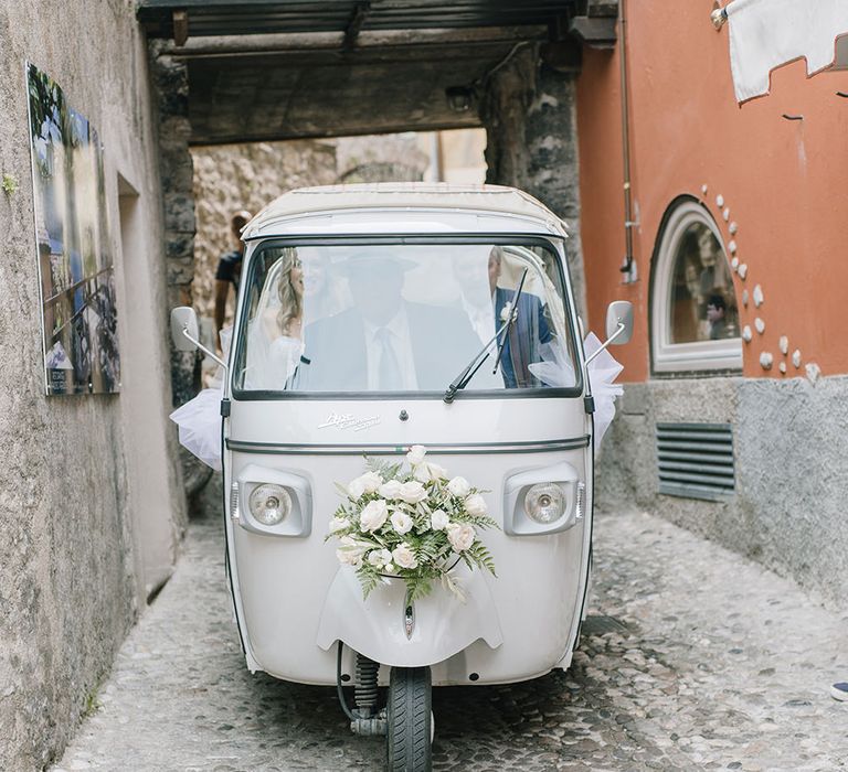 Tuc Tuc | Elegant Family Destination Wedding at Malcesine in Italy, Planned by Lake Garda Weddings | Georgina Harrison Photography