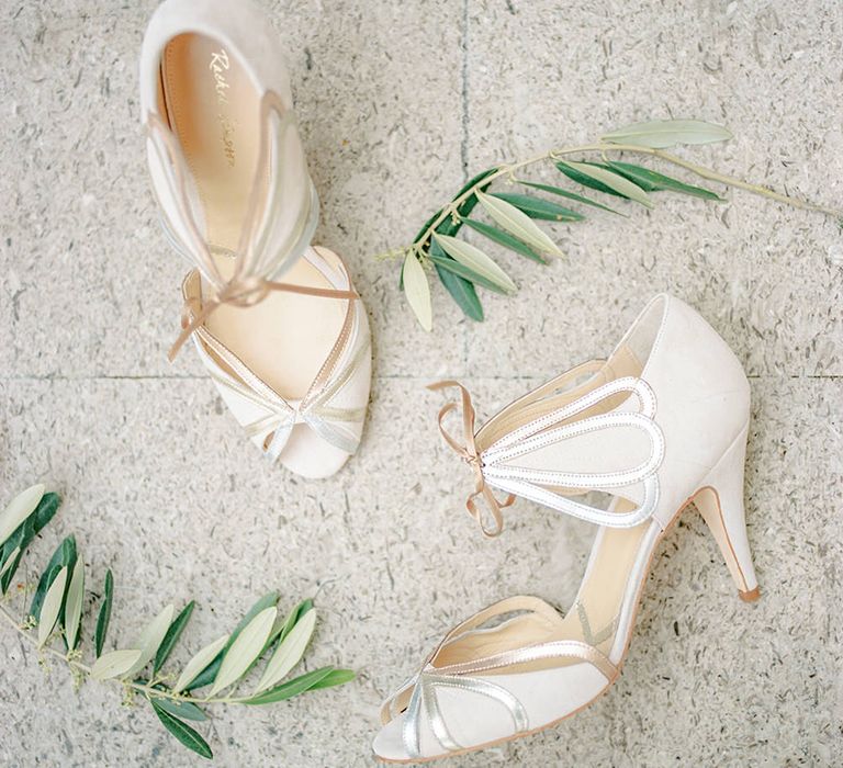 Rachel Simpson Bridal Shoes | Elegant Family Destination Wedding at Malcesine in Italy, Planned by Lake Garda Weddings | Georgina Harrison Photography