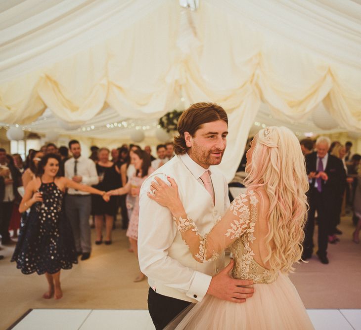 Lorelei By Hayley Paige Elegant Marquee Wedding The 3 Acres Yorkshire With Groomsmen In Tails And Images From Matt Penberthy Photography