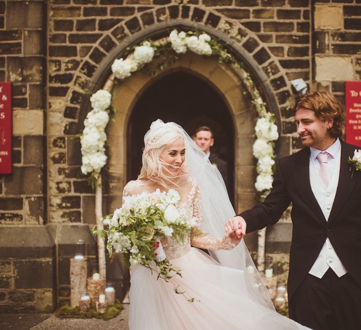 Lorelei By Hayley Paige Elegant Marquee Wedding The 3 Acres Yorkshire With Groomsmen In Tails And Images From Matt Penberthy Photography