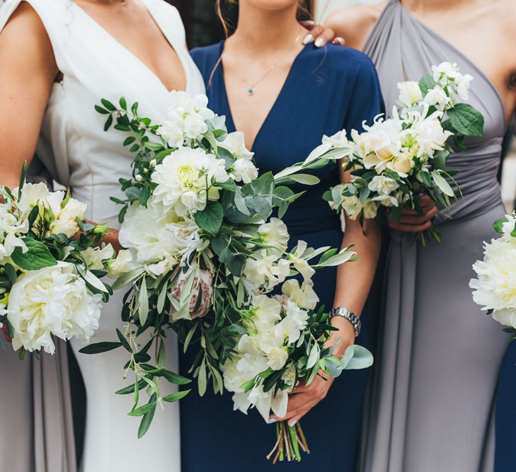 White & Greenery Bouquets