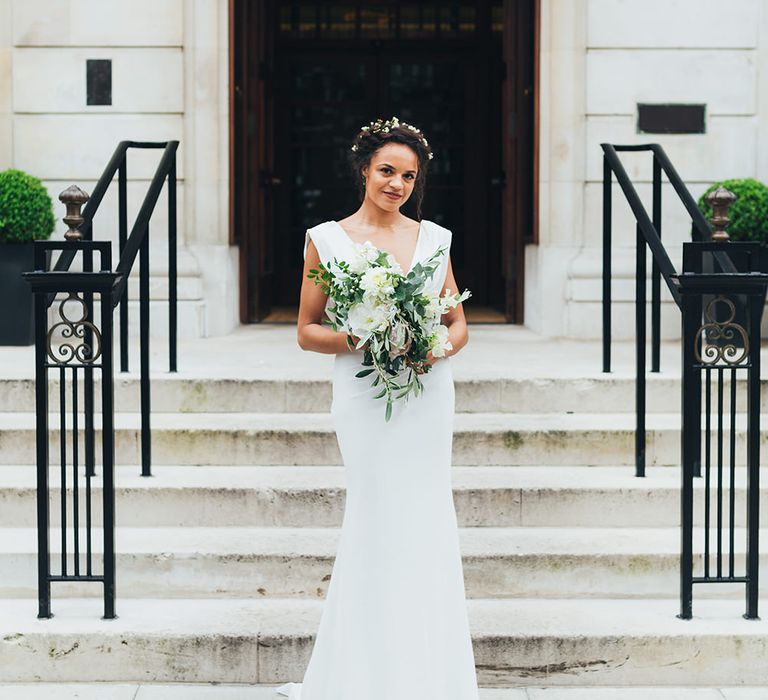 Bride in Cymbeline Paris Bridal Gown