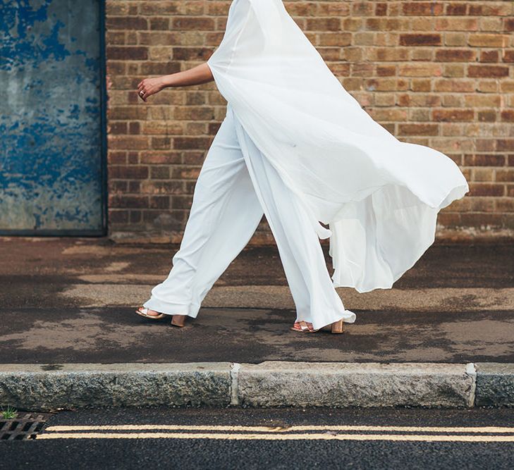 Bride in AQAQ Jumpsuit