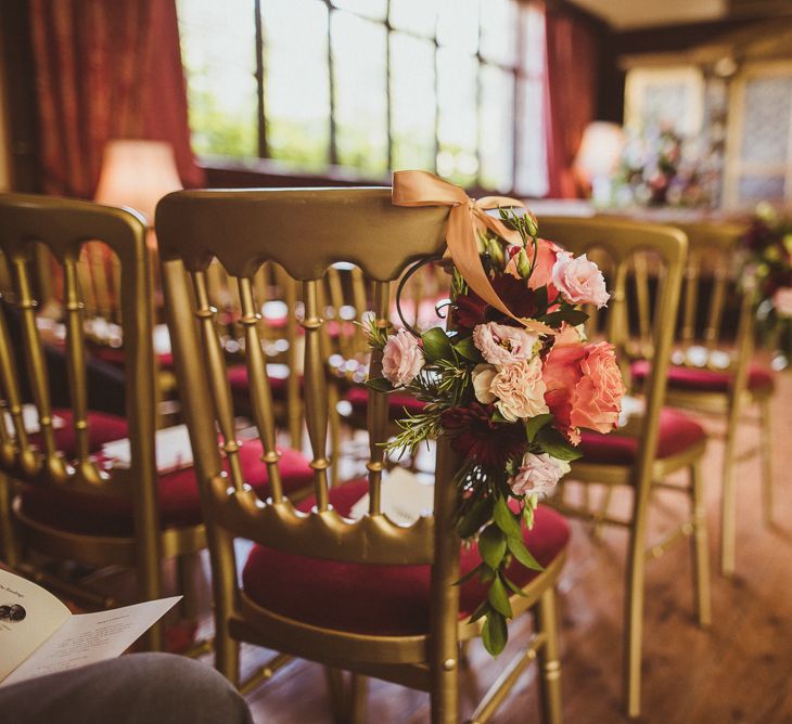 Aisle Chair Back Flowers