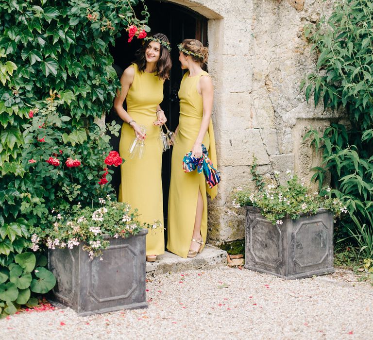 Mustard Yellow Bridesmaids Dresses from Whistles