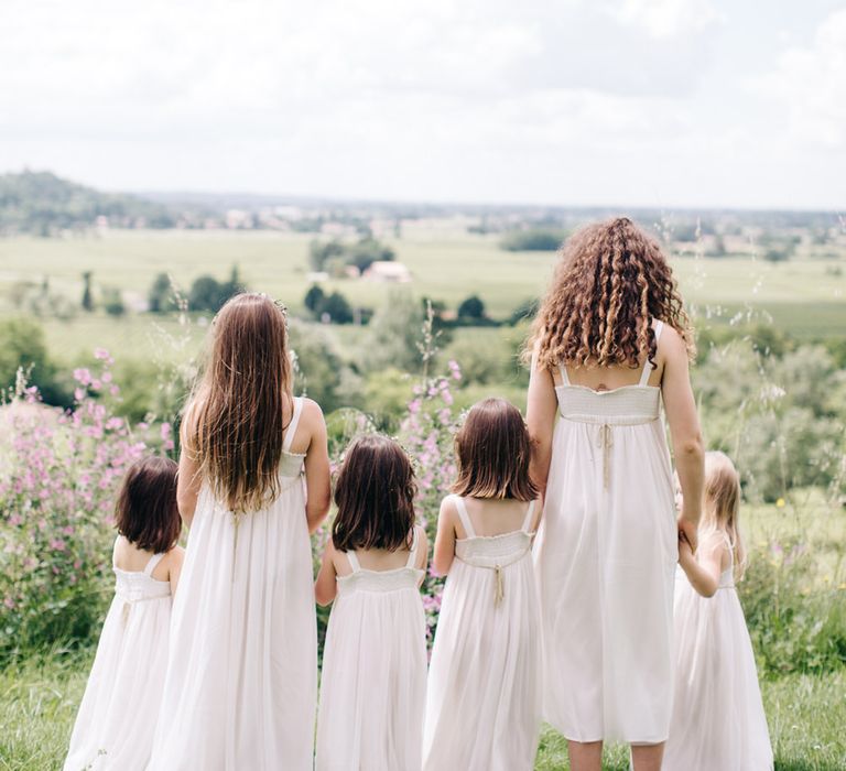 Flower Girls in White