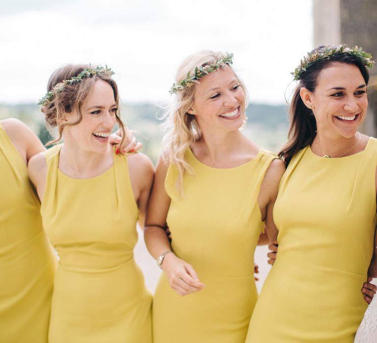 Mustard Yellow Bridesmaids Dresses from Whistles