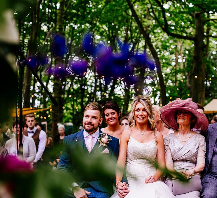 Outdoor Wedding Ceremony | Brightly Coloured Woodland Wedding | Epic Love Story Photography