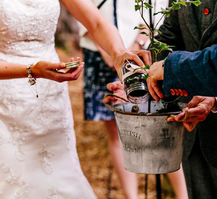 Tree Planting | Wedding Ceremony | Brightly Coloured Woodland Wedding | Epic Love Story Photography