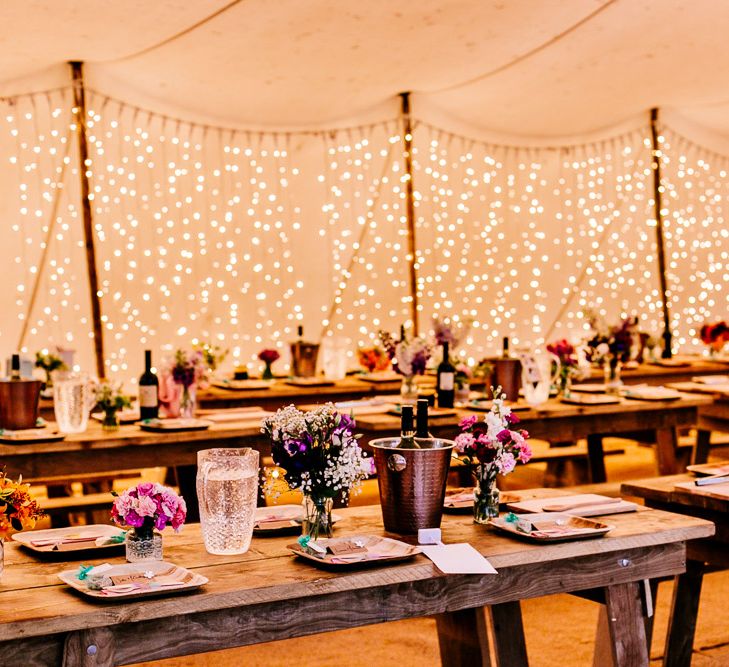 Rustic Stretch Tent Reception Woodland Wedding | Epic Love Story Photography