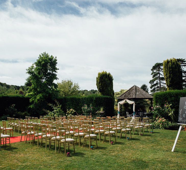 Outdoor Ceremony at Swarling Manor Kent