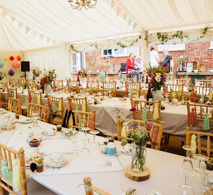 DIY Back Garden Marquee Reception