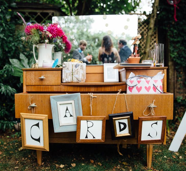 Antique Dresser Wedding Cards Display