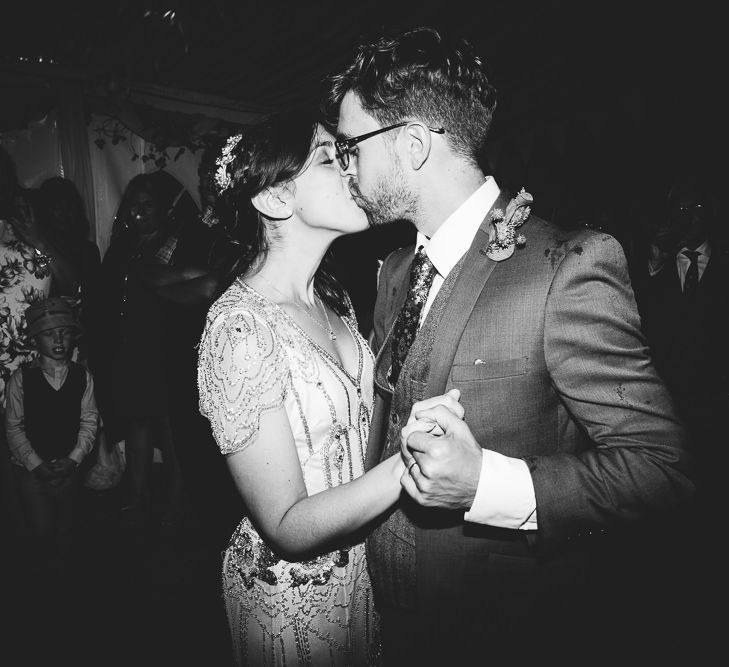 Bride in Pre Owned Jenny Packham Dress & Groom First Dance