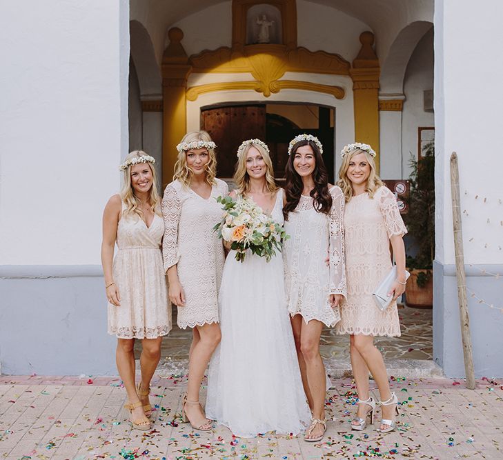 Bride & Bridesmaids | Wedding Party | Raquel Benito Photography