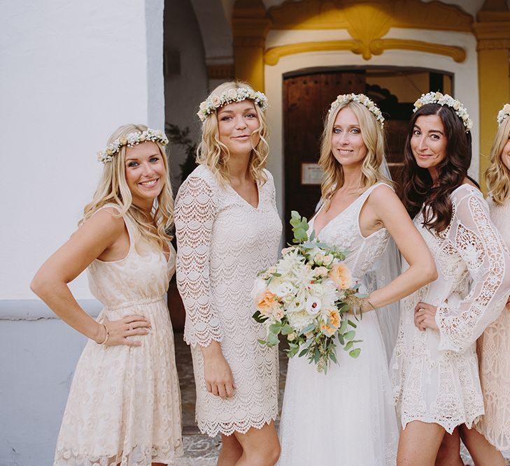 Bride & Bridesmaids | Wedding Party | Raquel Benito Photography