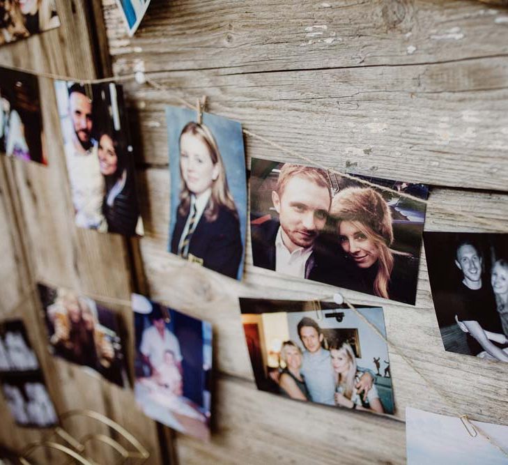 Polaroids Of Couple For Wedding Decor