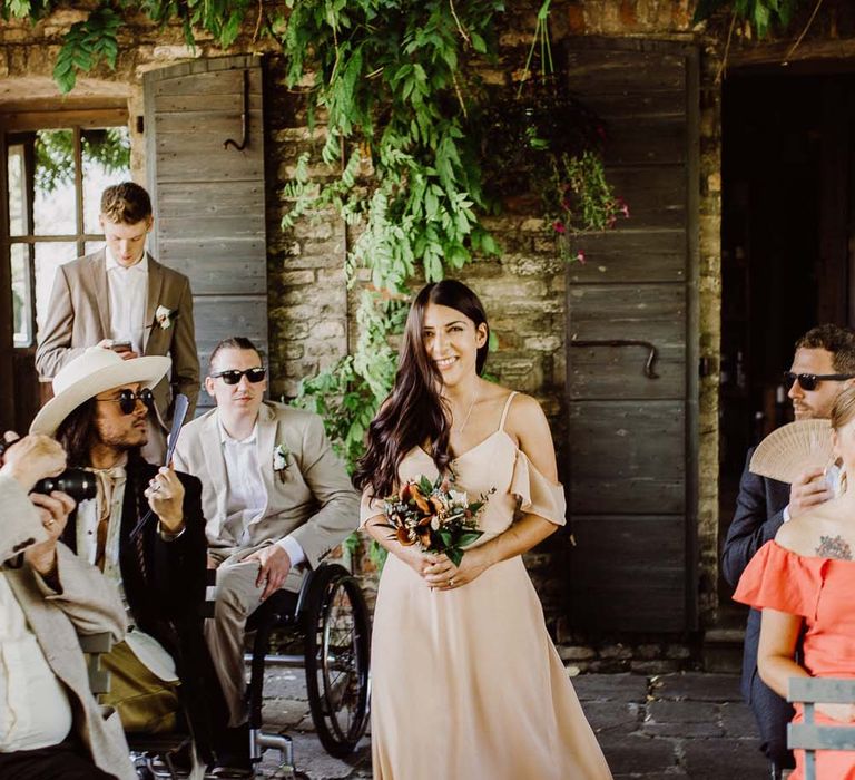 Rustic Wedding In Italy At Locanda Rosa Rosae With Intimate Candle Lit Dinner &amp; Bride In Mango Dress With Veil By AM Faulkner With Images From Alen Karupovic