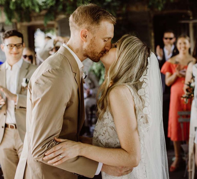 Rustic Wedding In Italy At Locanda Rosa Rosae With Intimate Candle Lit Dinner &amp; Bride In Mango Dress With Veil By AM Faulkner With Images From Alen Karupovic