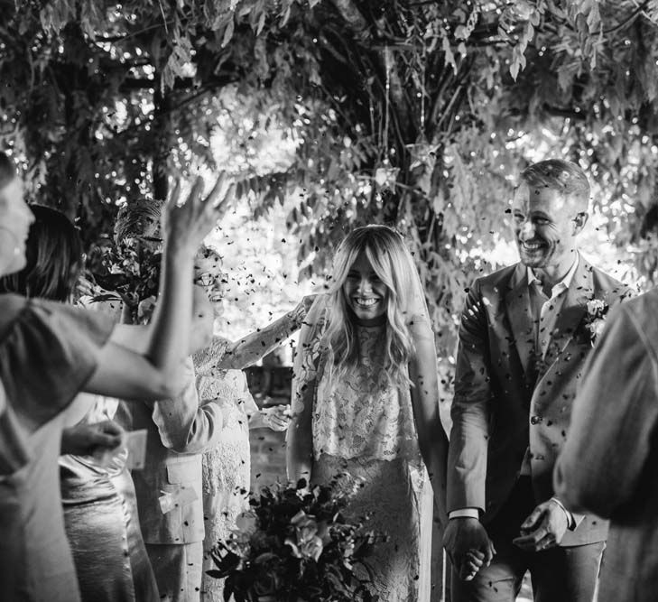 Rustic Wedding In Italy At Locanda Rosa Rosae With Intimate Candle Lit Dinner &amp; Bride In Mango Dress With Veil By AM Faulkner With Images From Alen Karupovic