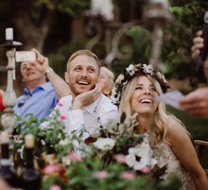 Rustic Wedding In Italy At Locanda Rosa Rosae With Intimate Candle Lit Dinner & Bride In Mango Dress With Veil By AM Faulkner With Images From Alen Karupovic