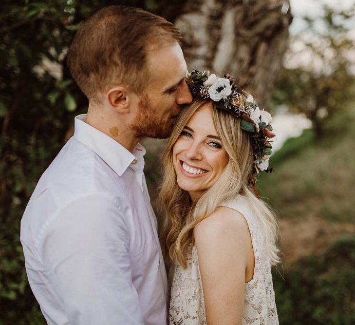 Rustic Wedding In Italy At Locanda Rosa Rosae With Intimate Candle Lit Dinner & Bride In Mango Dress With Veil By AM Faulkner With Images From Alen Karupovic