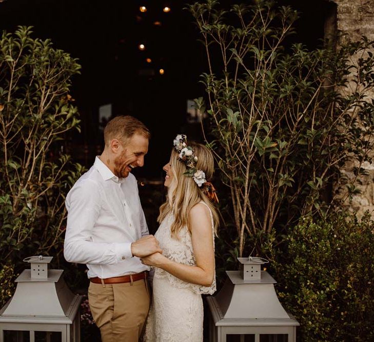 Rustic Wedding In Italy At Locanda Rosa Rosae With Intimate Candle Lit Dinner & Bride In Mango Dress With Veil By AM Faulkner With Images From Alen Karupovic